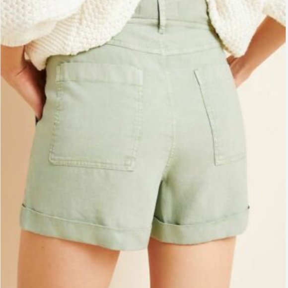 Anthropologie cloth & stone high-rise cargo shorts - Picture 2 of 6
